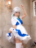 cosplay美女套图 c77 Sakuya Izayoi　白丝假发扮相(1)(90)
